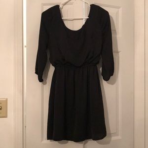 Black short dress. 3/4 sleeve. Worn twice.